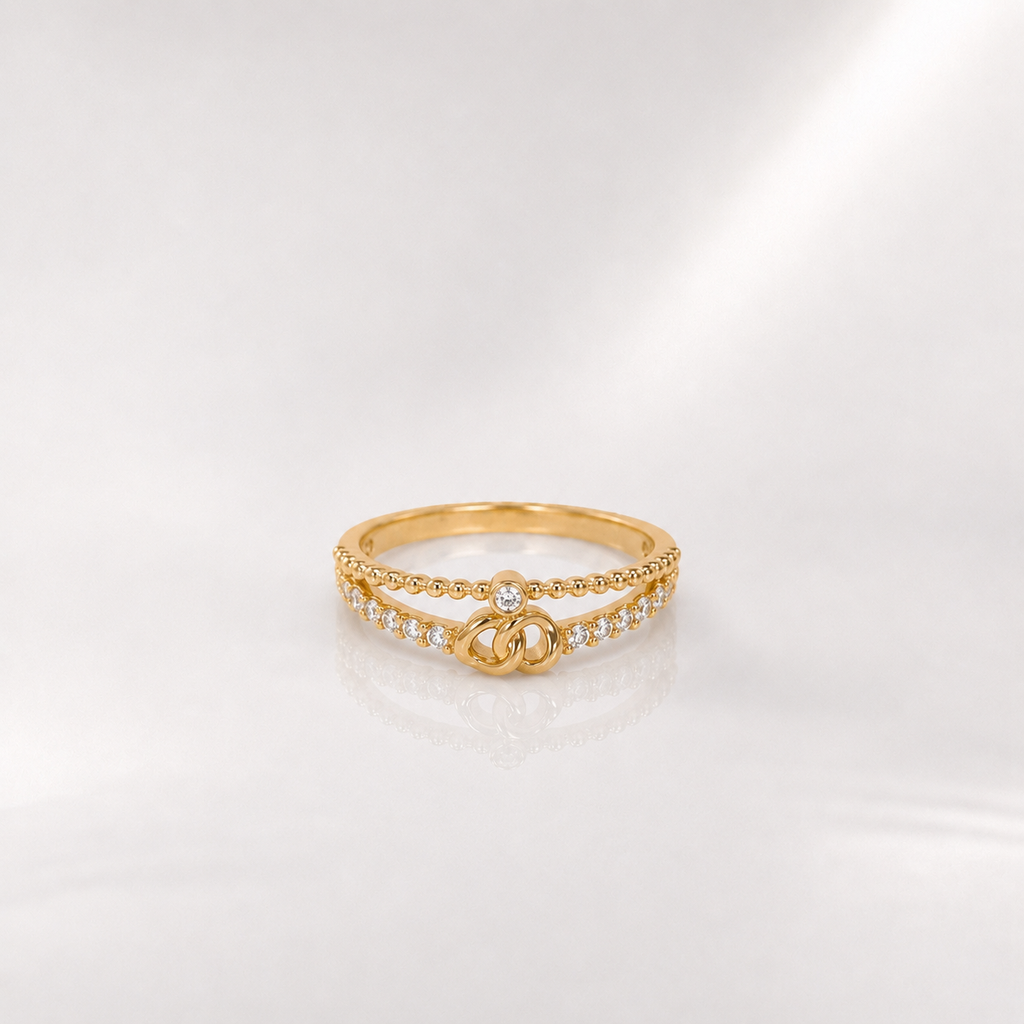Bague entrelacs