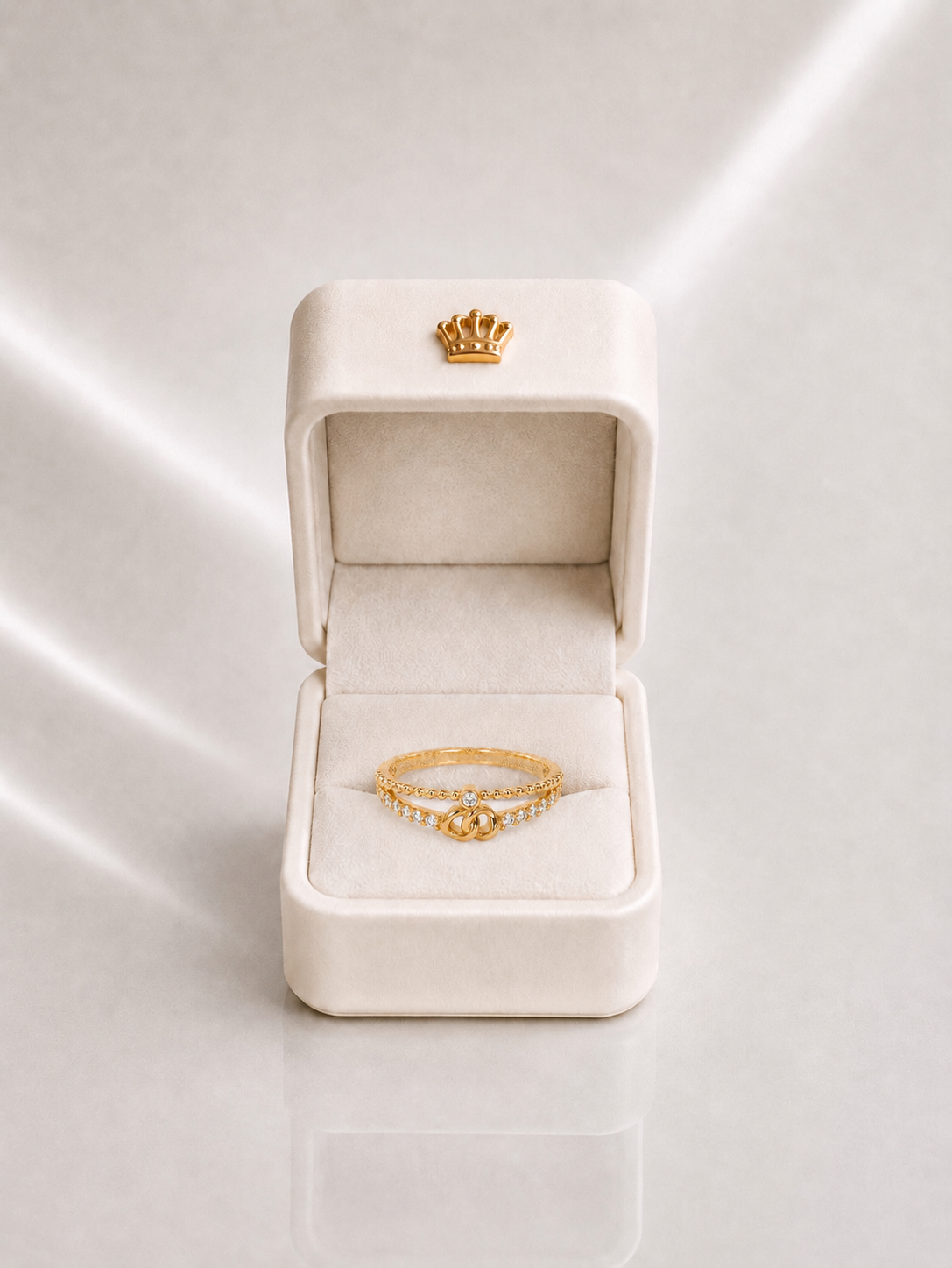 Bague entrelacs