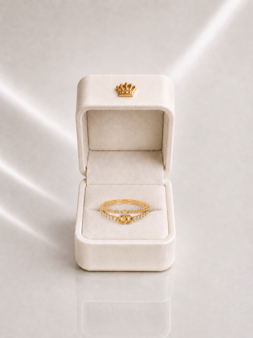 Bague entrelacs